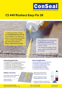 ConSeal Prospekt CS 449 Rissharz Easy-Fix 2K