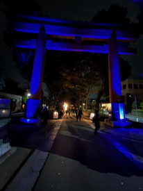 氷川神社プロジェクションマッピング