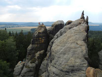 Klettern im Sandstein