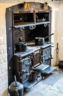 Cuisinière ancienne fonctionnant au bois