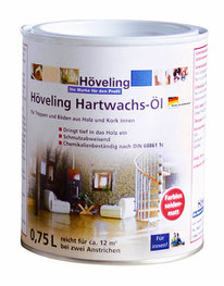 Höveling Hartwachs-Öl für Parkett-, Holz-, Kork-Böden - schmutzabweisend