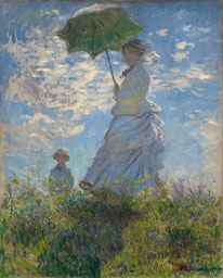 Frau mit Sonnenschirm - Madame Monet und ihr Sohn Oscar Claude Monet