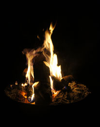 Grillen und Lagerfeuer an der Hunte in Astrup