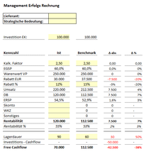 Excel Vorlage: Management Erfolgsrechnung (MER)