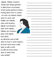 Ein Text von Goethe - jedes Wort ist ein Anagramm
