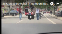 Vidéo de l'attaque au couteau de Hambourg