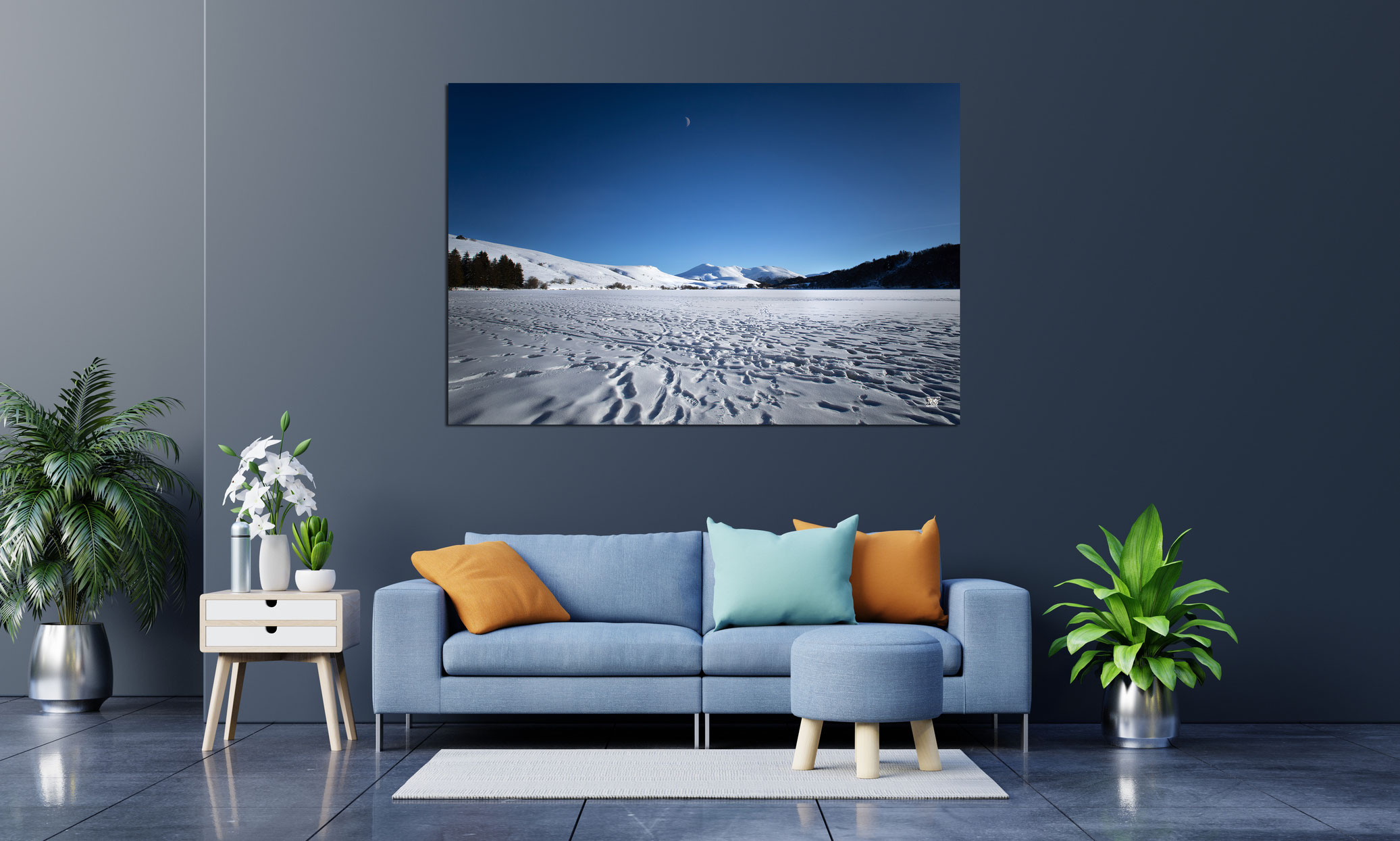 Tirage photo Lac de Guery sous la neige