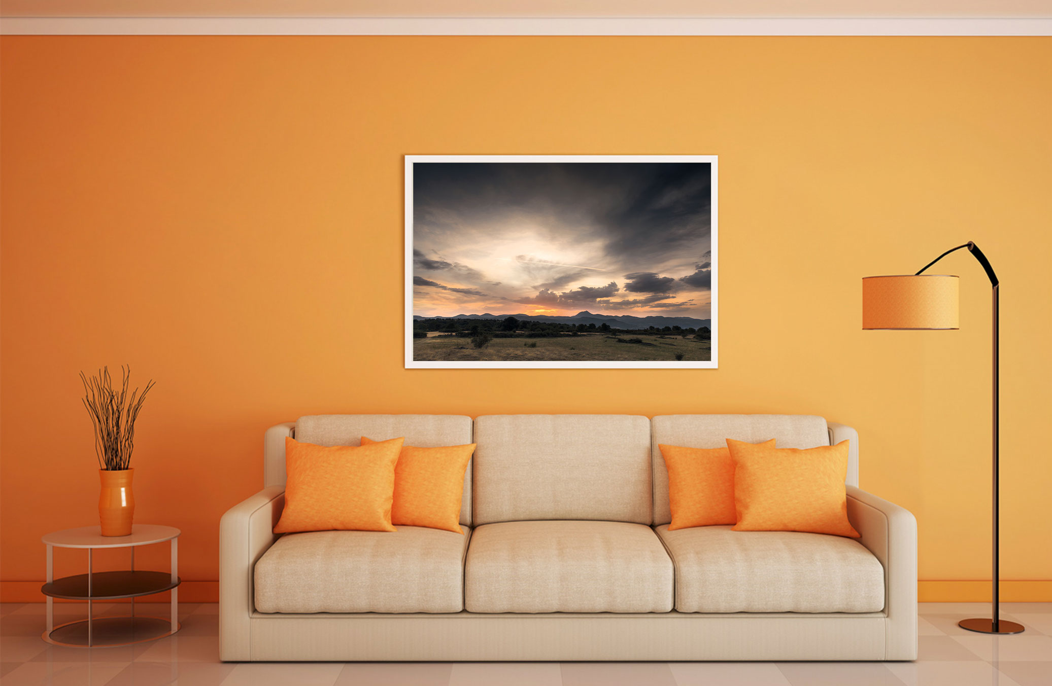 Format 90x60 cm encadré