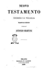 1850 Martini Bible Italy