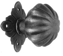 pomolo per porta in ferro forgiato e ferro battuto
