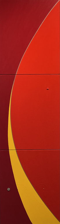 Path of Light 1   380mm×1365mm(380mm×455mm each)    F8×3   2025 acrylic on canvas, wood