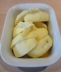 Recette pommes façon tatin et son crumble sans sucre 