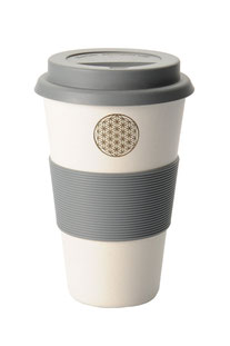 COFFEE-TO-GO BECHER „FLOWER OF LIFE“ WEISS