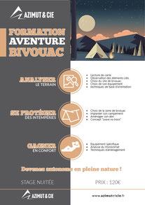 Stage formation aventure survie bivouac 100€