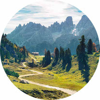 Blick auf Wanderweg Richtung Dolomiten 2026