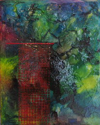 daluz composition abstraction lyrique abstraite aux formes colorées 