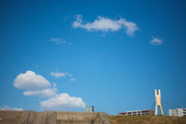 日本　北海道　札幌　柔らかな青空の日