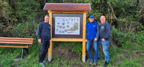 v. links: Joel Gerhard, Stefan Wagner (1. Vorsitzender NABU), Rainer Gerhard