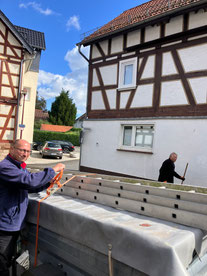 Einsatz an der Mehlschwalbenkolonie!