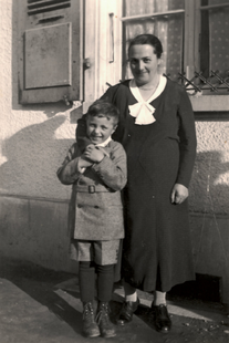 Frieda Sterchi mit Hans