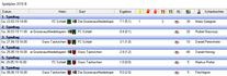 Spielplan Gruppe B
