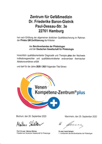 Venen Kompetenz-Zentrum Zertifikat