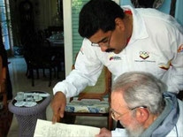 Maduro y Fidel reunido por varias horas ayer en Cuba