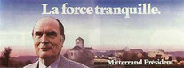 Affiche force tranquille Mitterrrand