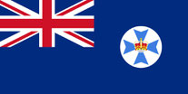 Flagge Bundesstaat Queensland, Australien