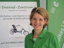 Anika Schink im Dreirad Zentrum Frankfurt
