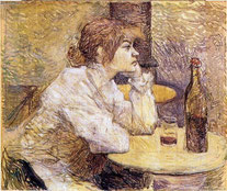 HENRI DE TOULOUSE-LAUTREC -Suzanne Valadon  1888