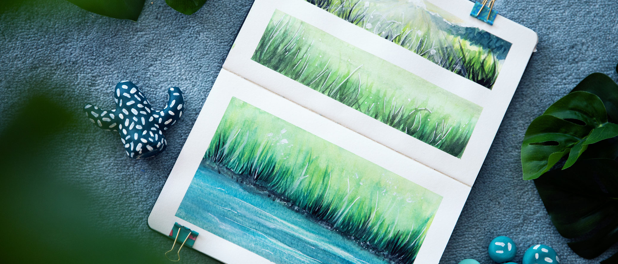 How to Paint Grass Visual Mind