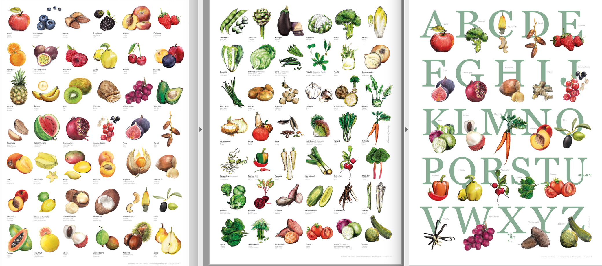 IllustrationsProjekte mit Obst, Gemüse & ABC (Einfaches Bestellen
