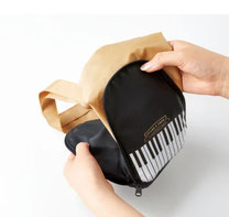 ピアノ型折り畳みトート  フォーユー価格　1,480円(税込)