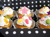 クリームを絞って、可愛くトッピングしてね♡