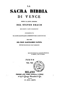 Catena Bible Italy 1836 facsimiles