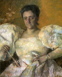 Mary Cassatt Portrait of Louisine W. Havemeyer 1896 pastel Shelburne Museum, Vermont formerly owned by Louisine Havemeyer