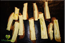 vegan gratinated bread-sticks
