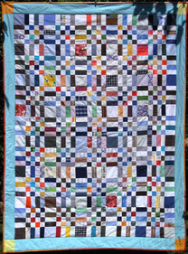 Decke Patchwork von Evelyn Binder: Muster Big Brother.