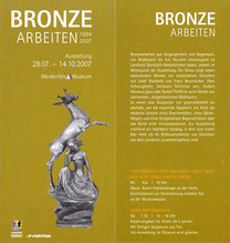 Bronze Arbeiten 28.07.-14.10.2007 Galerie des Marktes im Michael-Ende-Park Garmisch-Partenkirchen