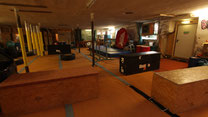 Slackline; Barren; flexible Elemente