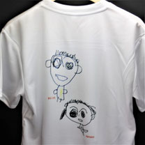 手書きデザインOK 子供のアート作品で作るTシャツ¥1900