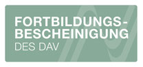 Logo Fortbildungsbescheinigung DAV