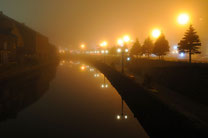 日本　北海道　小樽　Quiet canal