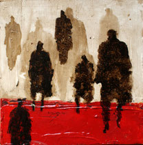 Sans titre, 40x40 cm, Mixed media on cardstock