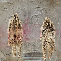Sans titre, 40x40 cm, Mixed media on cardstock