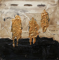 Sans titre, 40x40 cm, Mixed media on cardstock