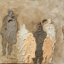 Sans titre, 40x40 cm, Mixed media on cardstock