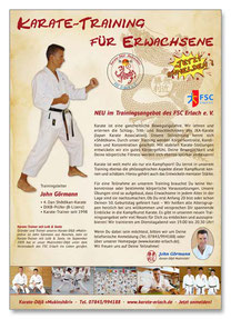 Karate Erlach, Karate-Training für Erwachsene, John Görmann