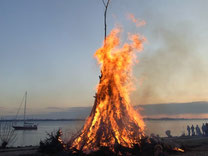 Osterfeuer am Ostersonnabend 2012